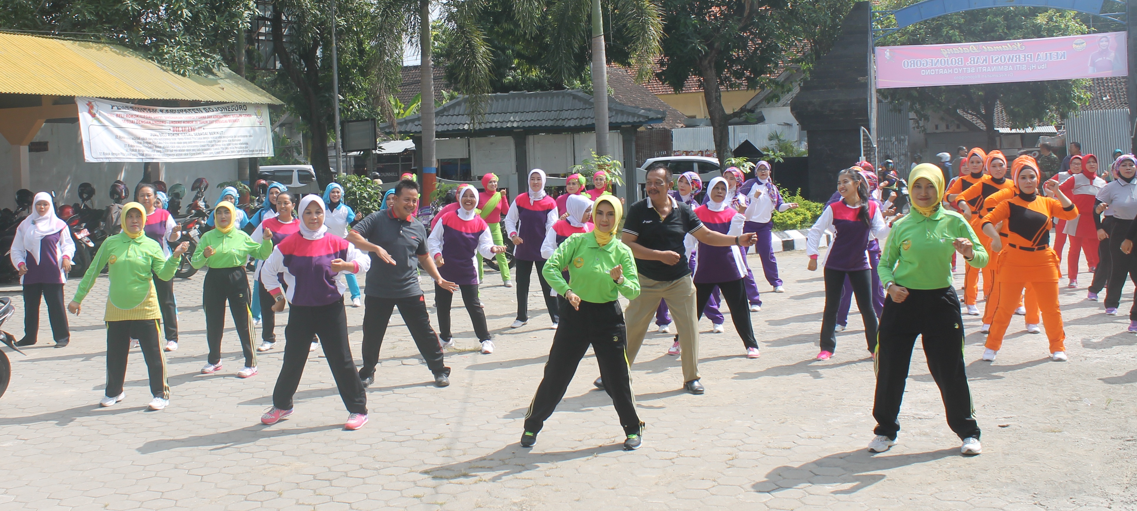 Lomba senam Perwosi Tingkat Kecamatan Bojonegoro