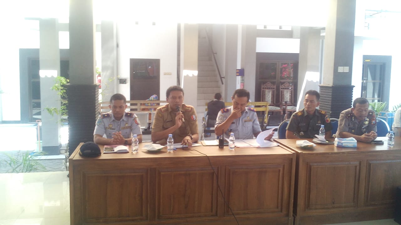 KOORDINASI PENDATAAN PETUGAS PARKIR PASAR KOTA BOJONEGORO DI KECAMATAN BOJONEGORO