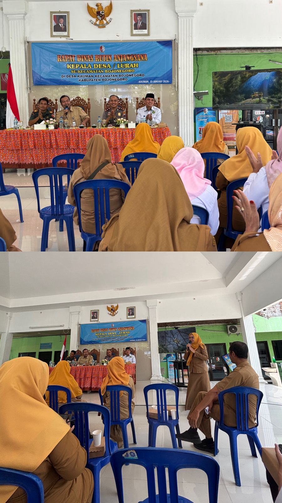 Pererat Sinergi, Kecamatan Bojonegoro Gelar Rapat Dinas Rutin Anjangsana Kepala Desa dan Lurah