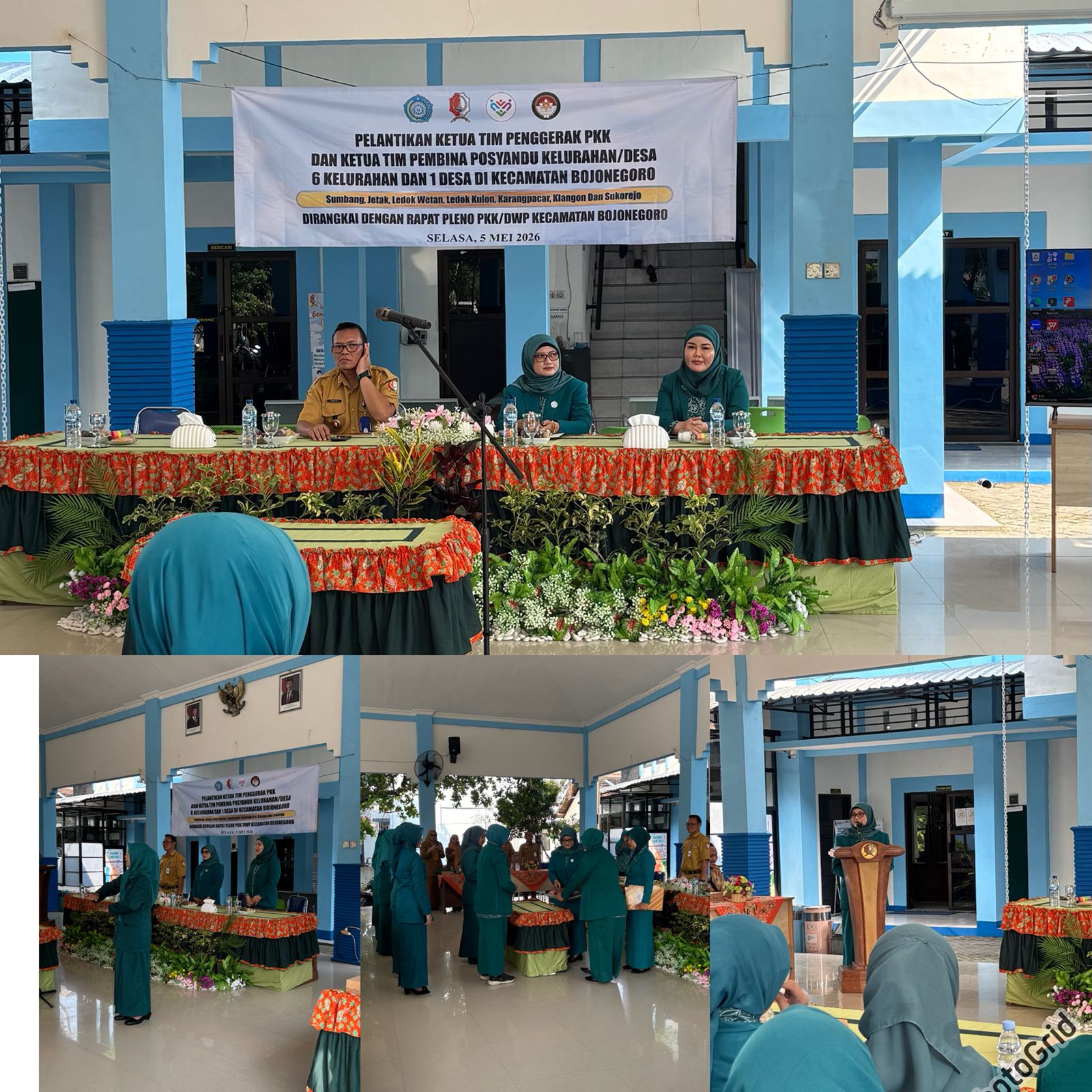 Perkuat Sinergi, 6 Ketua TP PKK Kelurahan dan 1 Desa di Kecamatan Bojonegoro Resmi Dilantik