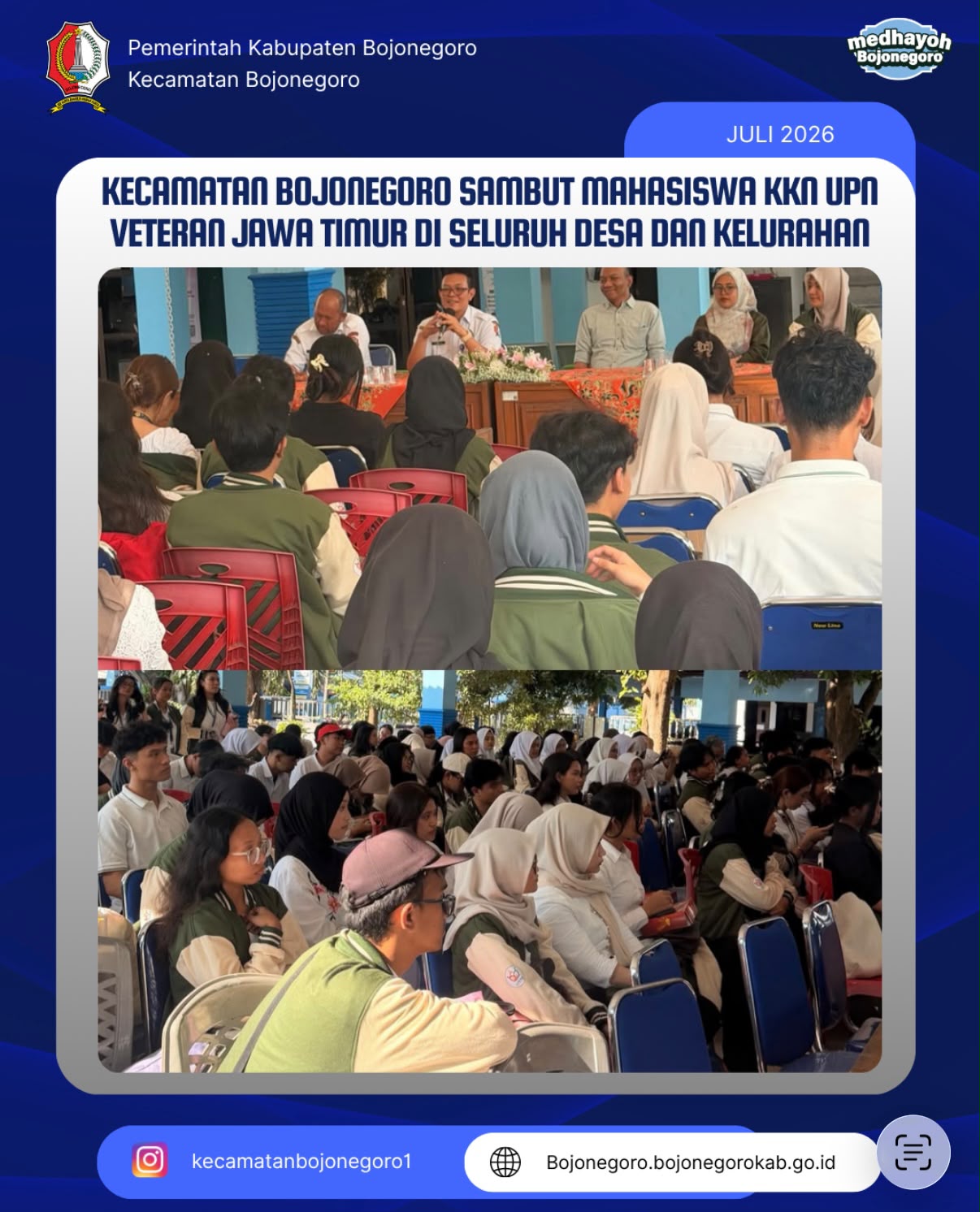 Sinergi Akademisi dan Daerah: Mahasiswa KKN UPN Veteran Tersebar di Wilayah Kecamatan Bojonegoro