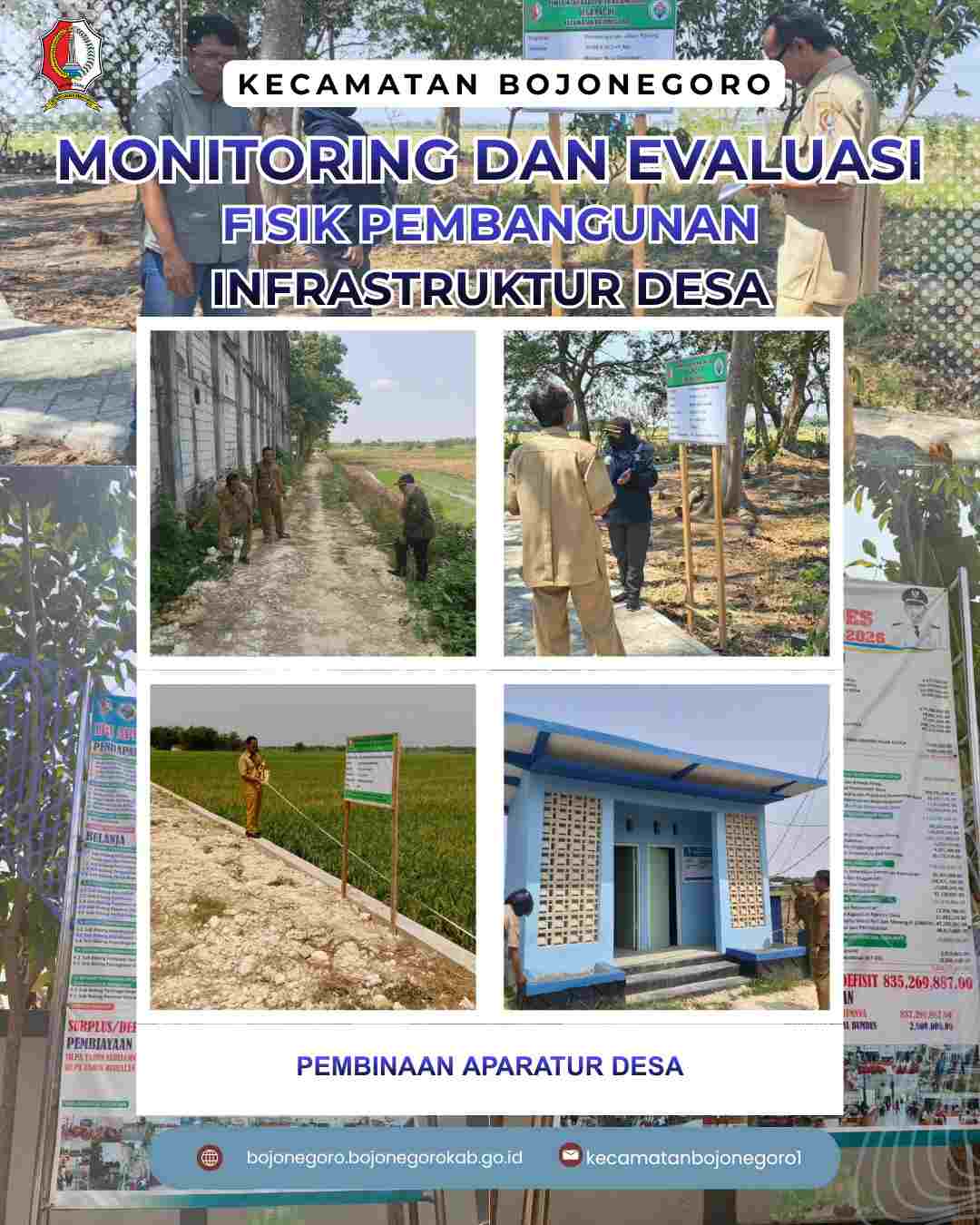 Kawal Kualitas Infrastruktur, Kecamatan Bojonegoro Gelar Monev Fisik dan Pembinaan Aparatur Desa