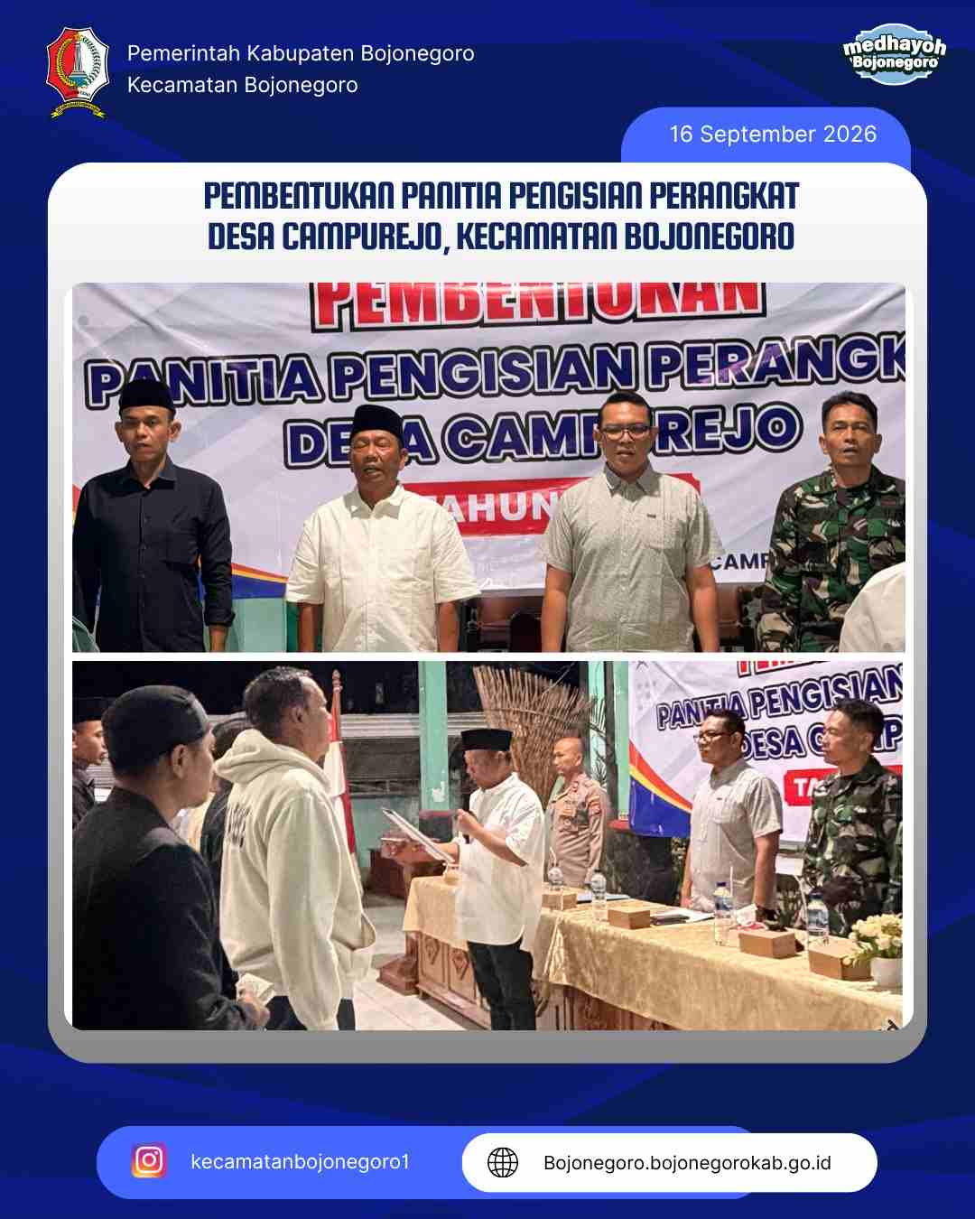 5 Anggota Tim Penjaringan Perangkat Desa Campurejo Resmi Terbentuk, Siap Jaring Putra-Putri Terbaik