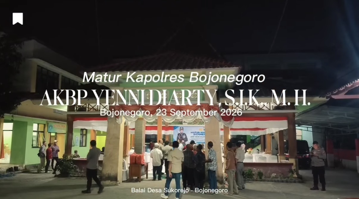 Matur Kapolres Bojonegoro di Balai Desa Sukorejo: Perkuat Kapasitas Pemerintahan dan Keamanan Desa