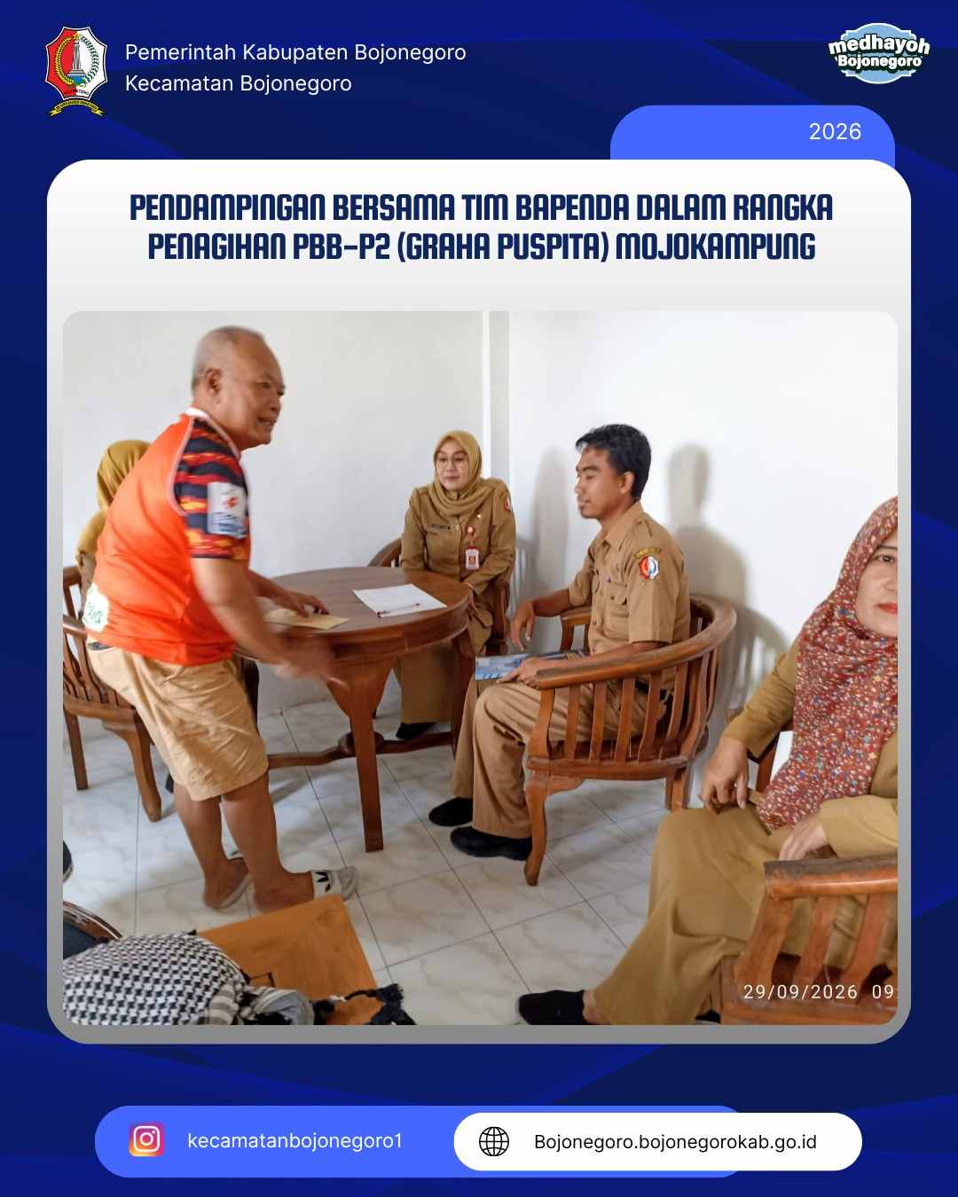 Dongkrak Kepatuhan Wajib Pajak, Tim Gabungan Lakukan Pendampingan Tagihan PBB-P2 Mojokampung