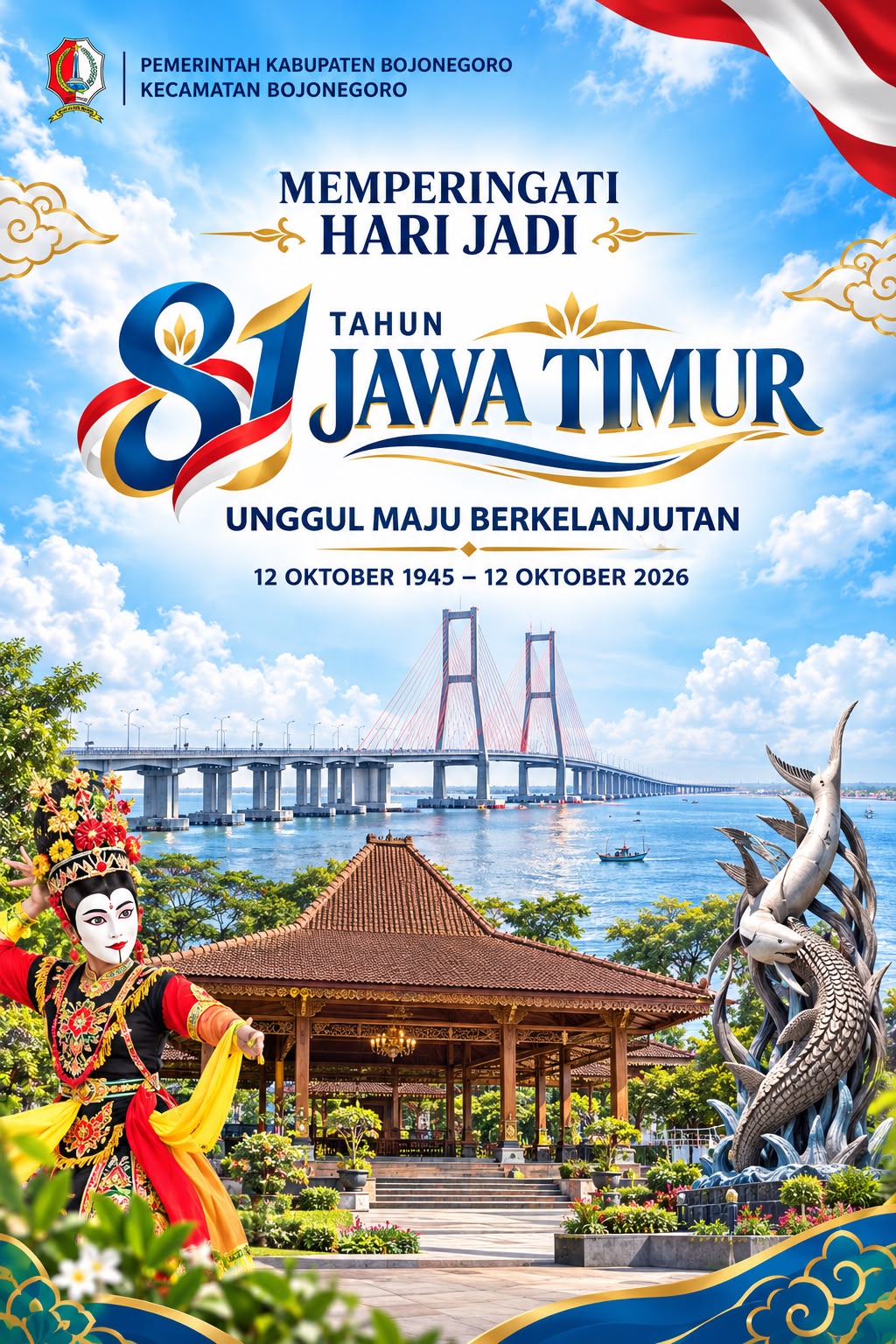 Peringati Hari Jadi ke-81 Provinsi Jawa Timur, Perkuat Semangat Kebersamaan dan Pembangunan Daerah
