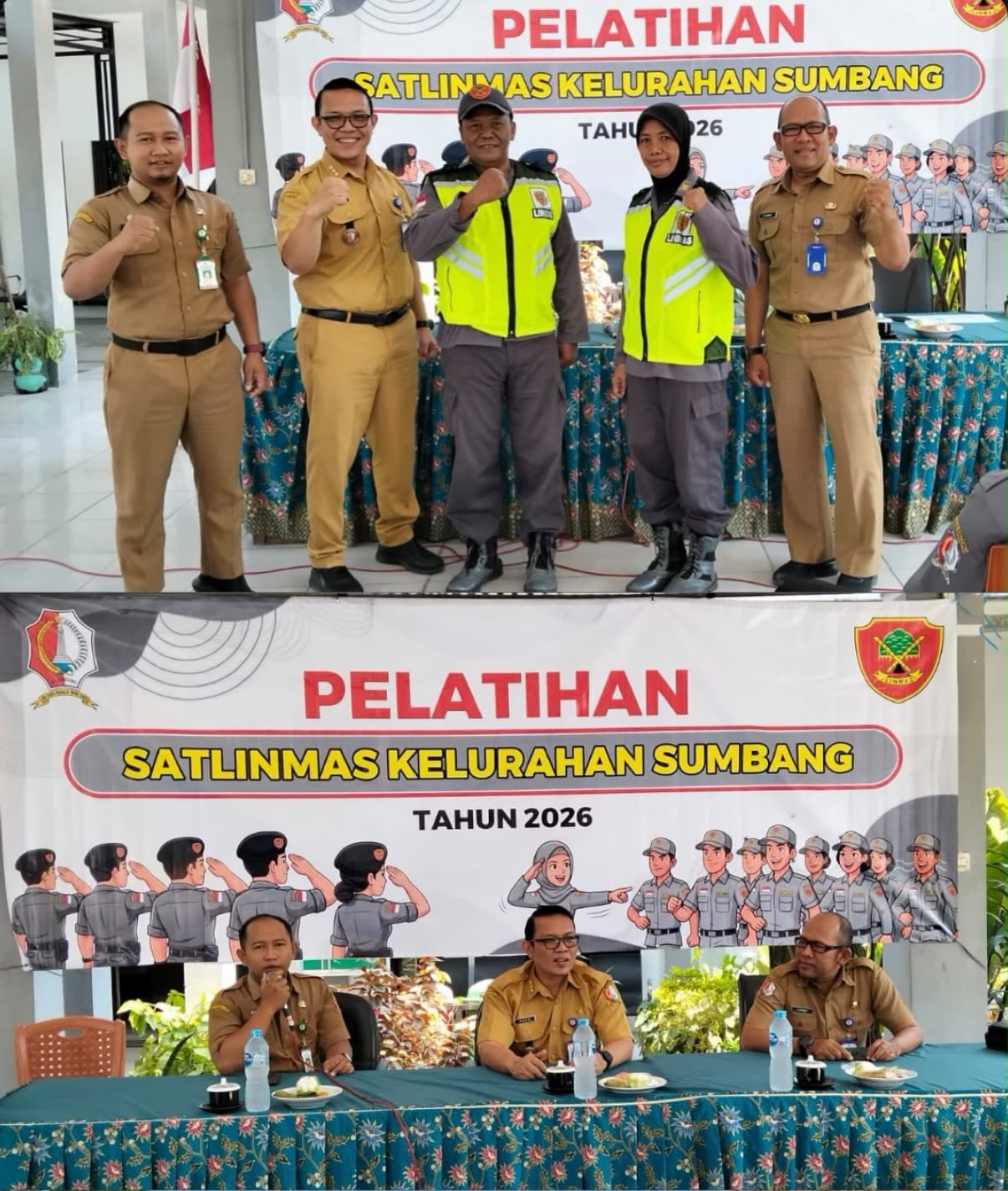Kelurahan Sumbang Gelar Pelatihan Satlinmas Tahun 2026, Tingkatkan Kesiapsiagaan Anggota