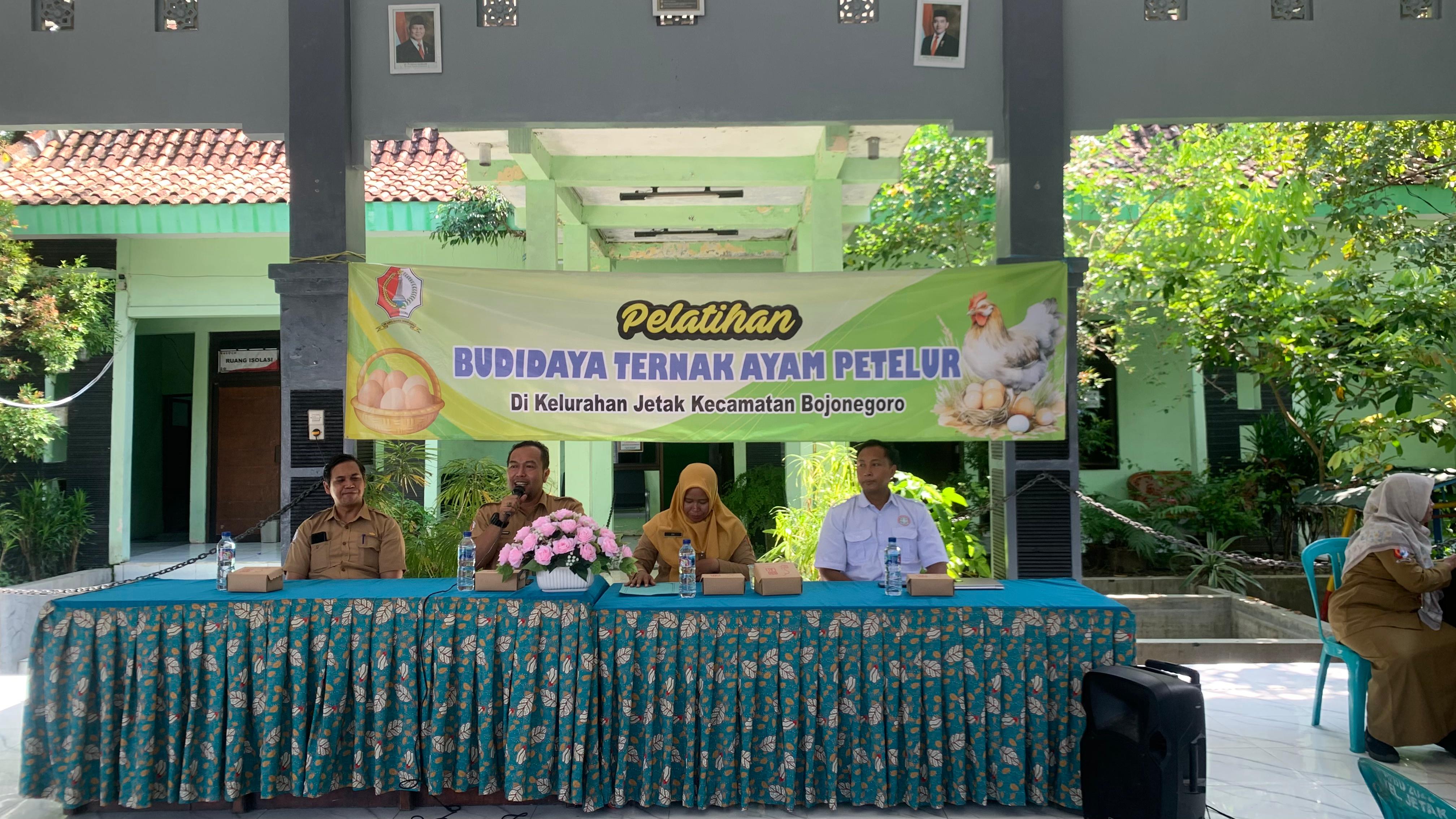 PELATIHAN BUDIDAYA TERNAK AYAM PETELUR KELURAHAN JETAK