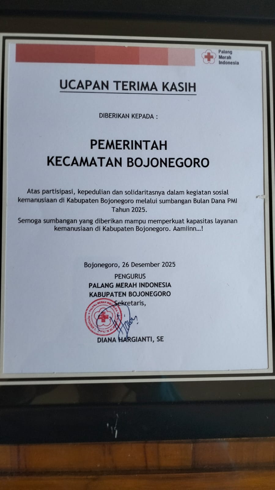 Penghargaan Bulan Dana PMI