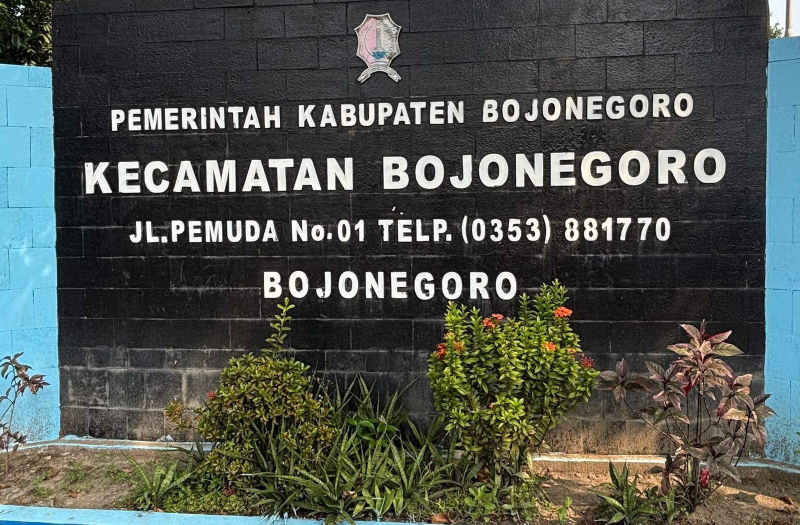 Kecamatan Bojonegoro<BR>Jalan Pemuda No. 1 